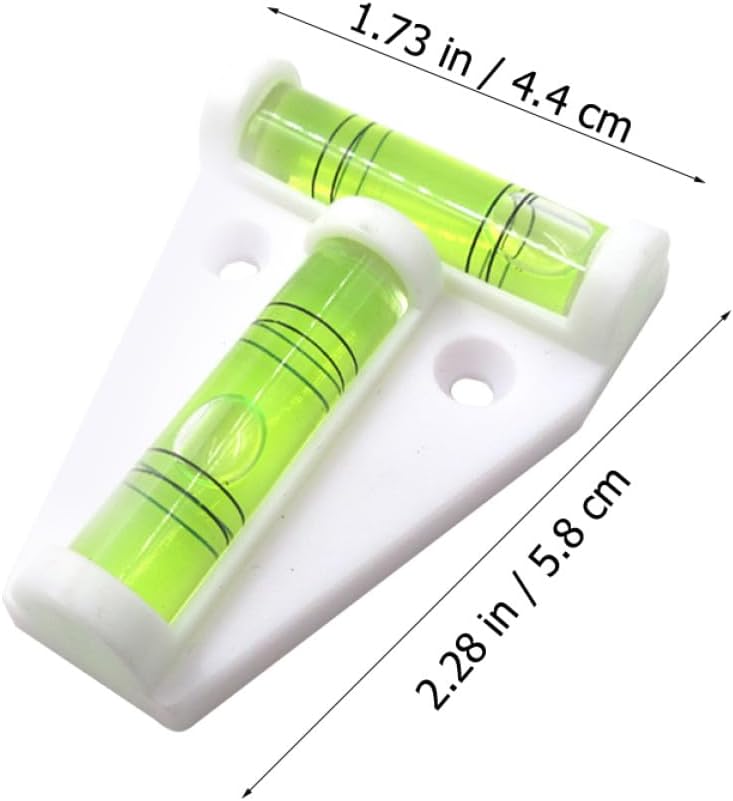 ميني تي تايب مغناطيسي فقاعة مستوى محمول أفقي سبيريت مستوى أبيض مثلث أداة - Image 2